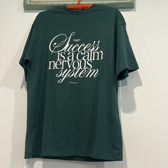 Active After Coffee AAC Success Hunter Green Graphic Tee small men’s / unisex - Picture 5 of 8